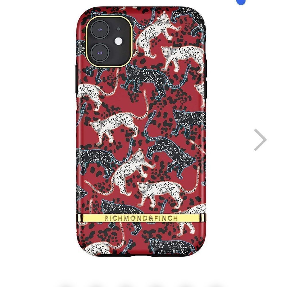 💜 iPhone 11 Pro Case Richmond & Finch Samba Red Leopard